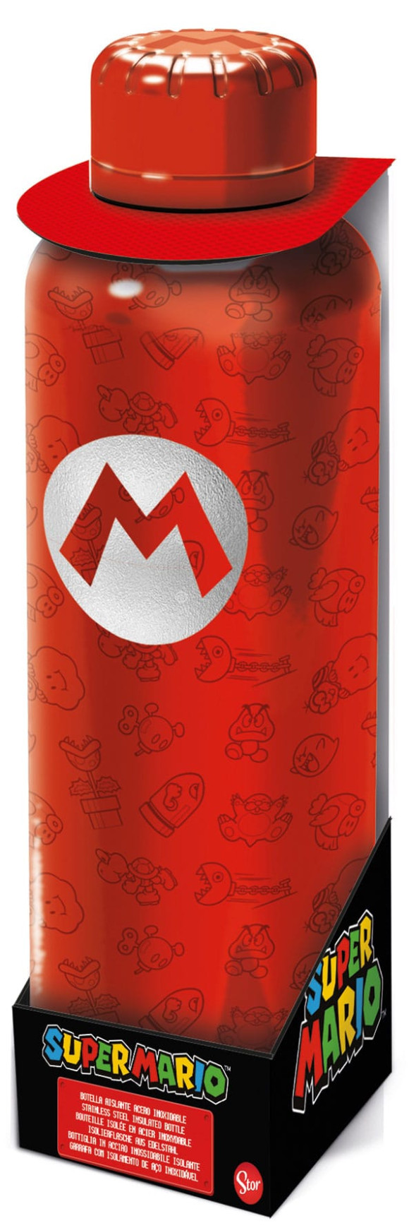 Super Mario Edelstahl-Trinkflasche Super Mario