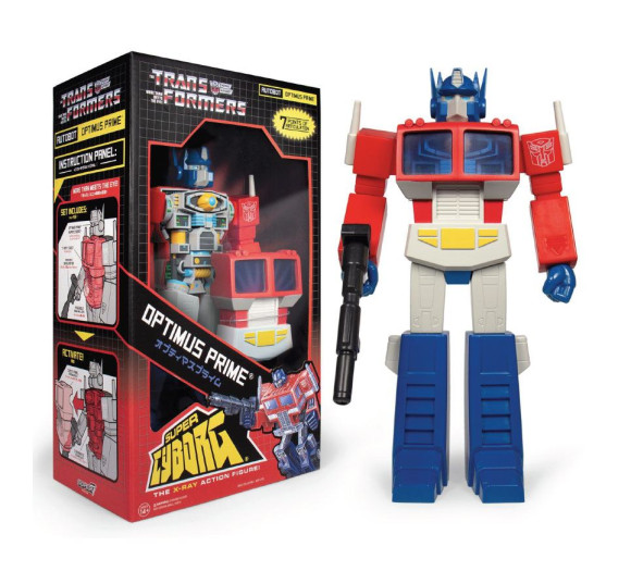 Transformers Super Cyborg Optimus Prime G1 Cartoon Actionfigur 30 cm