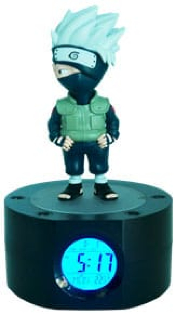 Naruto Shippuden Wecker mit Leuchtfunktion Kakashi 18 cm