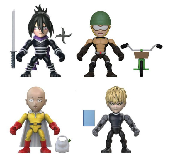 One Punch Man Wave 1 Action Vinyls Minifiguren 8 cm Display