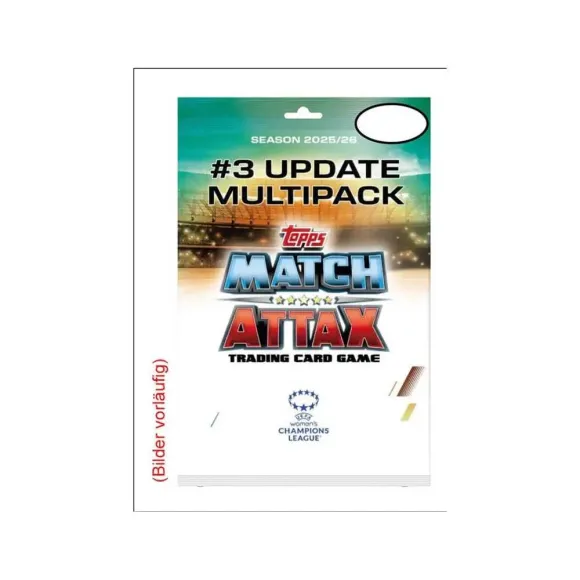 UEFA Women's Champions League Match Attax Trading Cards 2025/26 Mega Multipack Update Queens of Europe *Deutsche Version*