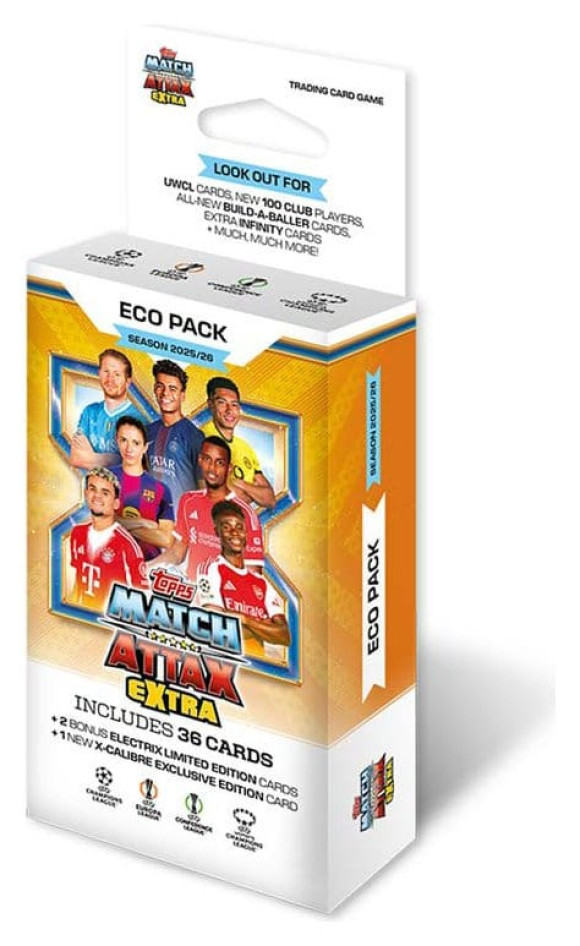 UEFA Champions League Match Attax Extra Trading Cards 2025/26 Eco Pack 