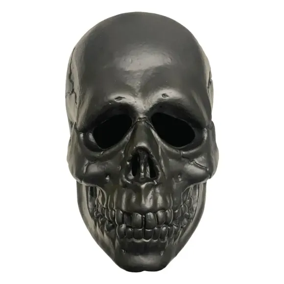 Don Post Vinyl Maske Black Skull