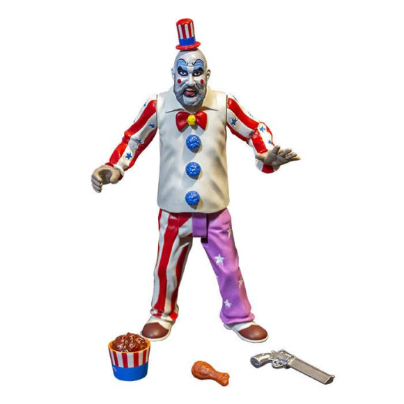 Haus der 1000 Leichen Captain Spaulding Actionfigur Finger Lickin Pistol Whippin 15 cm