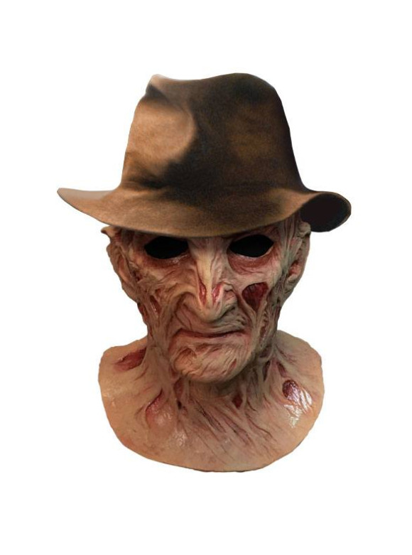 Nightmare on Elm Street 4 Freddy Krueger Deluxe Latex-Maske mit Hut