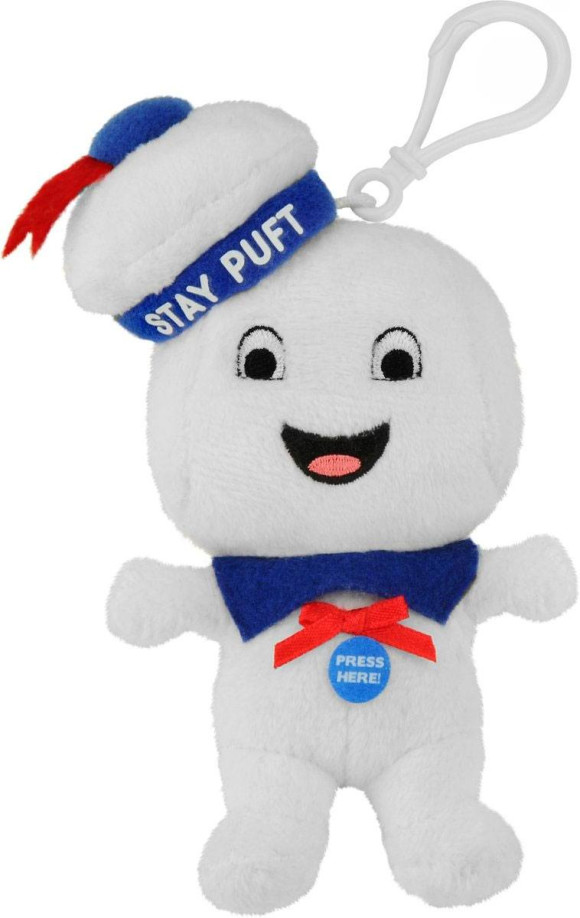 Ghostbusters Marshmallow Man Happy Plüsch-Schlüsselanhänger mit Sound 10 cm