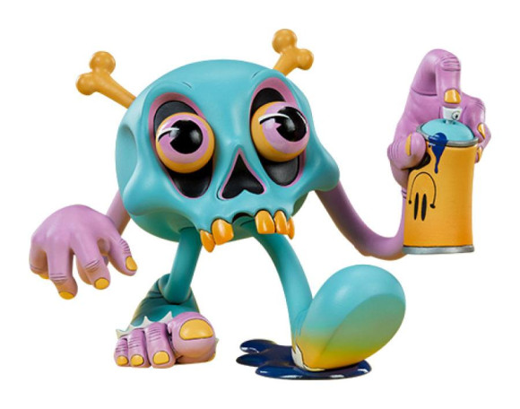 Unruly Designer Series Bonehead Graffiti Figur 15 cm