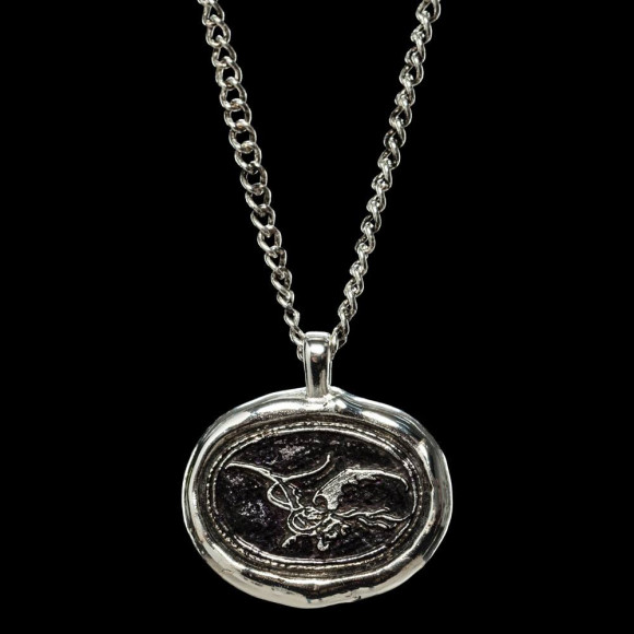 Der Hobbit Smaugs Einöde Anhänger mit Kette Smaug Wachssiegel