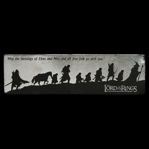 Herr der Ringe Leder Lesezeichen Fellowship Silhouette