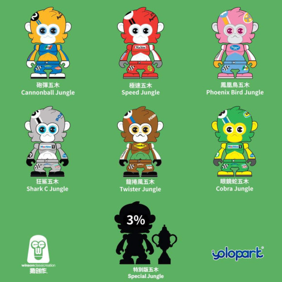 Jungle Formulape Minifiguren 6 cm Display (6)  