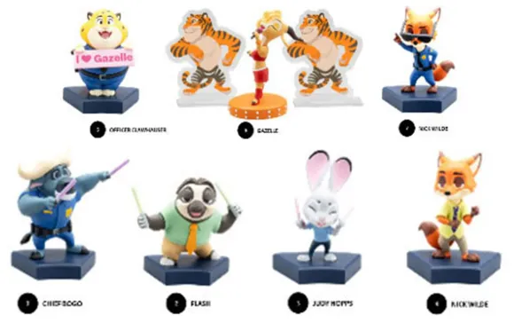 Zootopia Hero Box Urban Safari Series Minifiguren 8 cm Display (6)