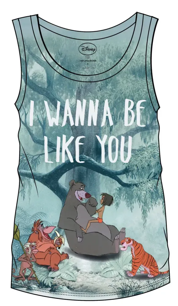 Das Dschungelbuch Sublimation Girlie Tank Top I Wanna Be Like You