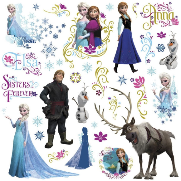 Die Eiskönigin Völlig unverfroren Wandaufkleber Characters