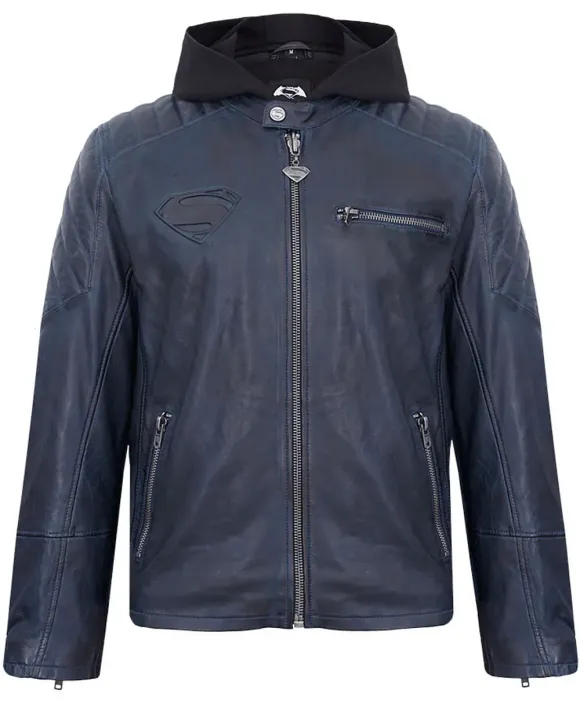 Batman v Superman Dawn of Justice Lederjacke Superman Hero