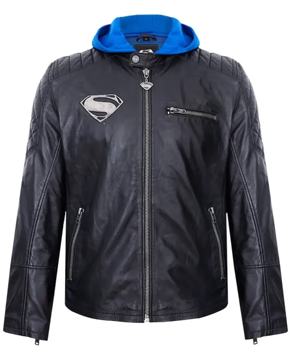 Batman v Superman Dawn of Justice Lederjacke Superman Hero 2