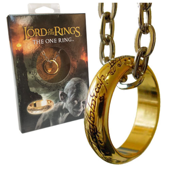 Herr der Ringe Ring Der Eine Ring (vergoldet) Größe 10