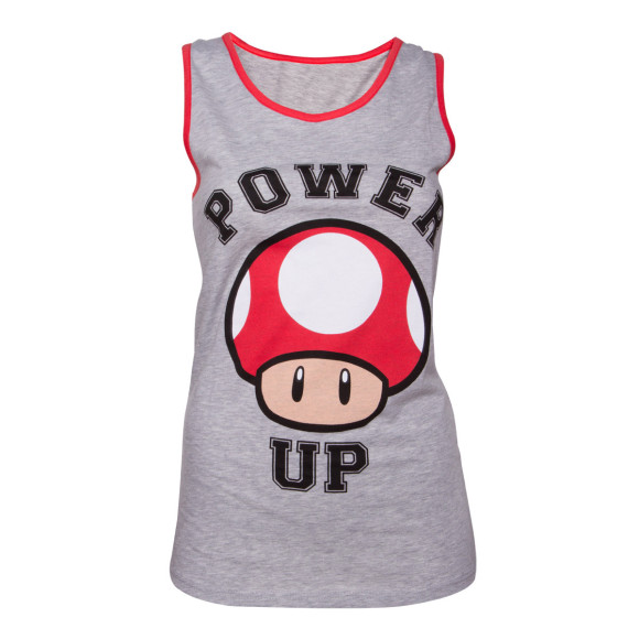 Nintendo Girlie Tank Top Red Mushroom