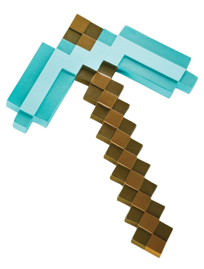 Minecraft Diamant Spitzhacke Kunststoff Replik 40 Cm