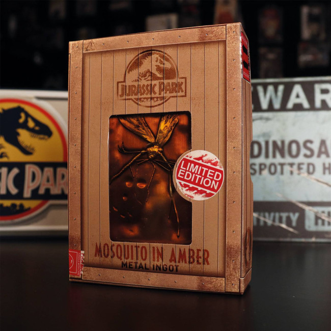 Jurassic Park Metallbarren Mosquito in Amber Limited Edition jetzt