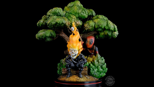 Deadpool X Ghost Rider Q Master Diorama Statue 28 Cm Jetzt Online
