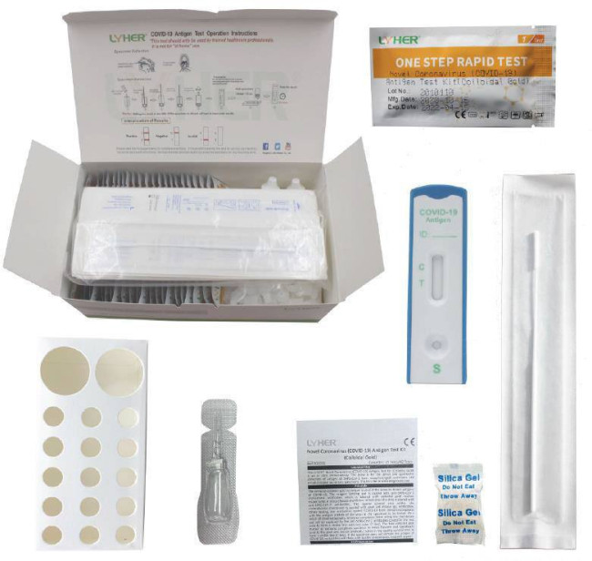 COVID19 Schnelltest LYHER® Novel Coronavirus Antigen Test Kit 25 Stück jetzt online kaufen