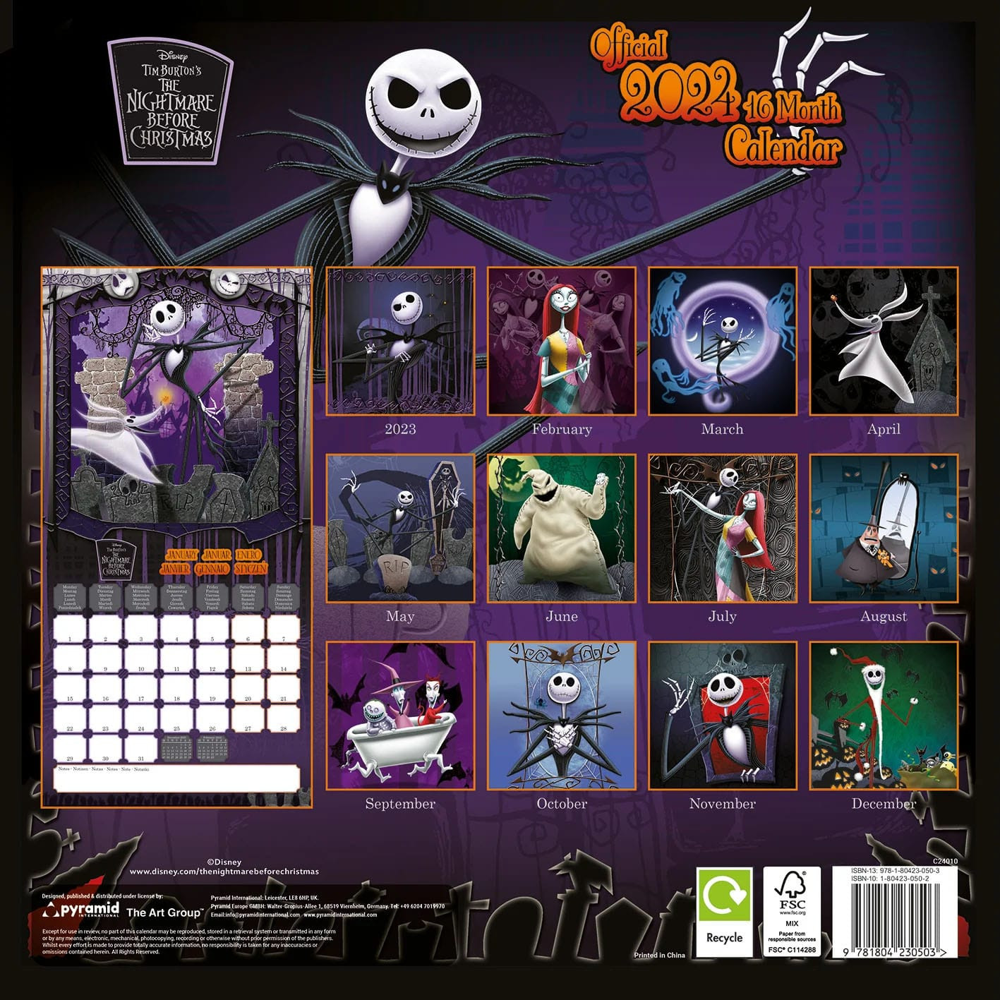 Nightmare before Christmas Kalender 2024 jetzt online kaufen