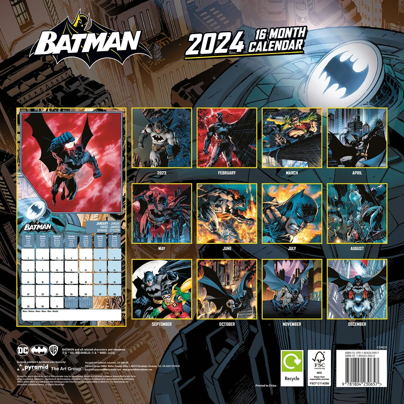 DC Comics Kalender 2024 Batman jetzt online kaufen
