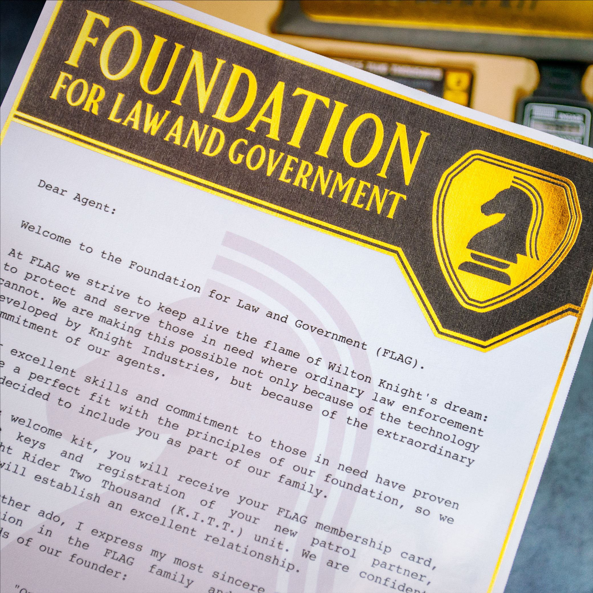 Knight Rider FLAG Agent Kit Collectors Geschenkbox jetzt online kaufen