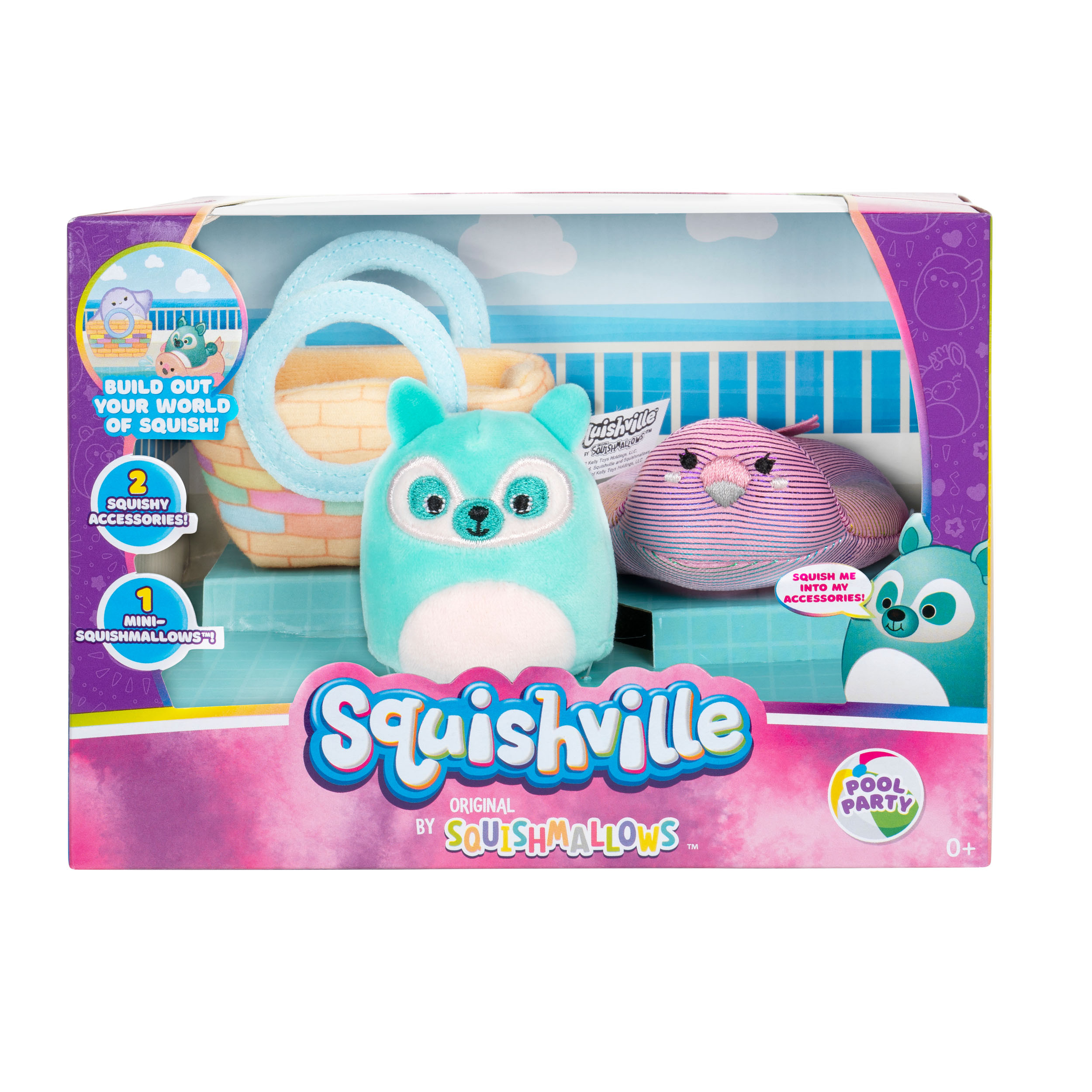Squishville Mini Squishmallows Plüschfigur Makena die Meer-Einhorn