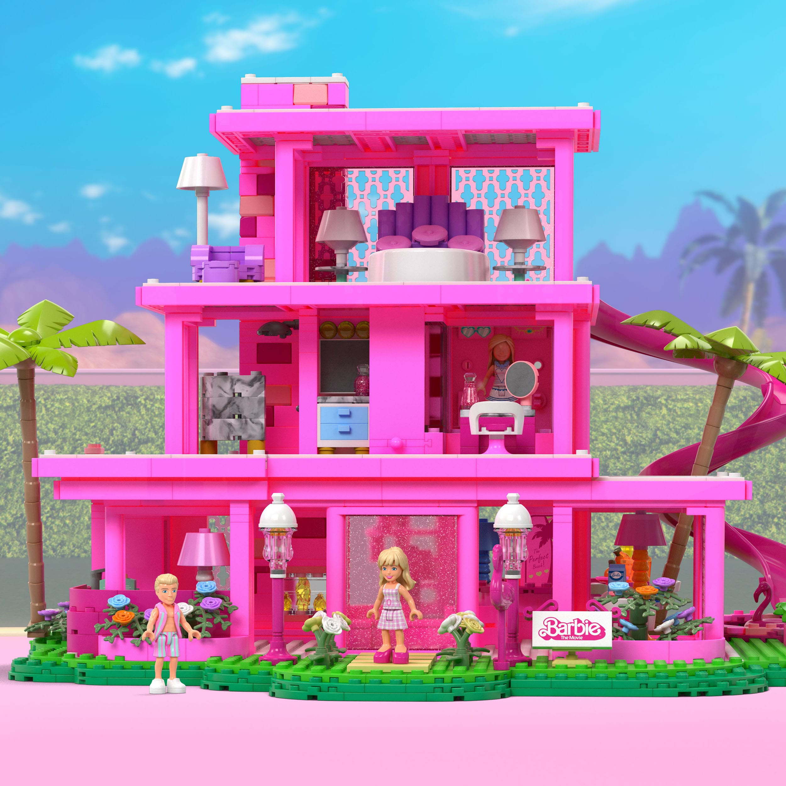 Barbie Malibu Traumboot Bauset - 317 Teile Mit 3 Puppen & Strandzubehör