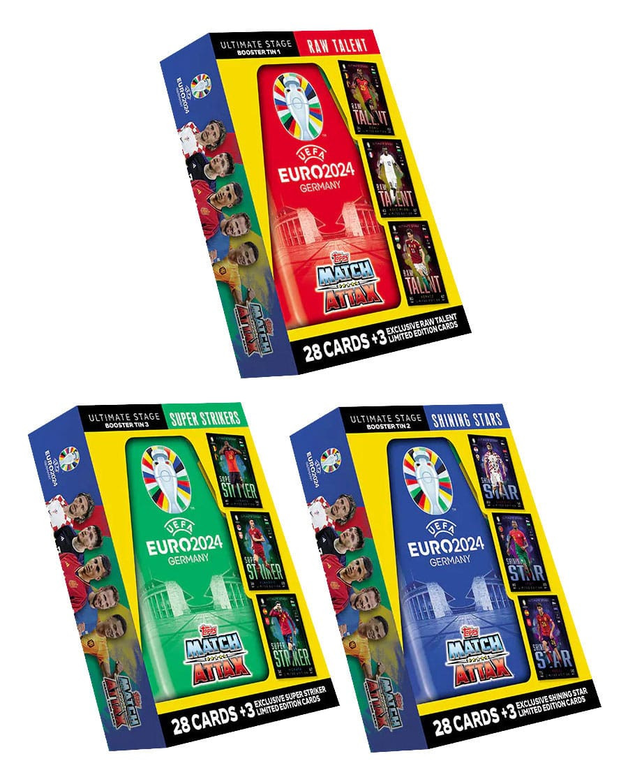 UEFA EURO 2024 Trading Cards Booster Tin Sortiment (12) jetzt online kaufen