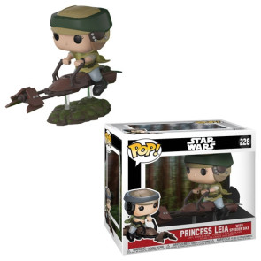 [BWARE] Star Wars Princess Leia POP! Figur Speeder Bike 10 cm