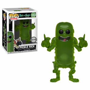 Rick and Morty Pickle Rick POP! Translucent Figur 9 cm
