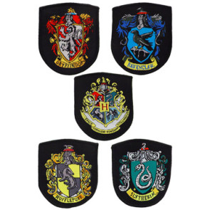 Harry Potter Aufnäher 5er-Pack Hauswappen