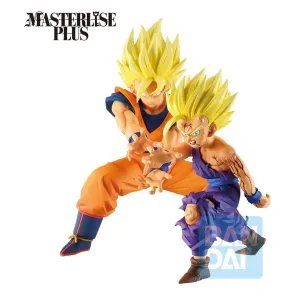 Dragon Ball Z Ichibansho Masterlise Plus PVC-Figur Vater-Sohn Kamehameha (Battle of Gods) 17 / 14 cm