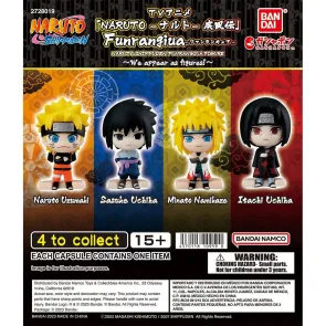 Naruto Shippuden Funrangiua Gashapon Minifiguren Blind Box Display (24)