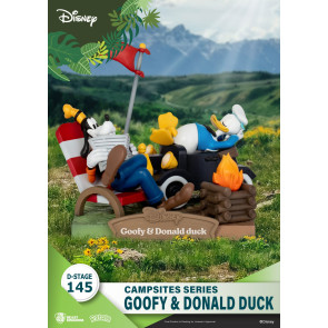 Disney D-Stage Campsite Series PVC Diorama Goofy & Donald Duck 10 cm
