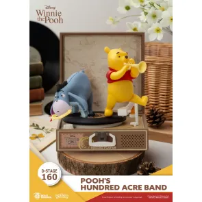 Winnie Puuh Record Player Series PVC Figur Pooh's Hundred Acre Band 12 cm