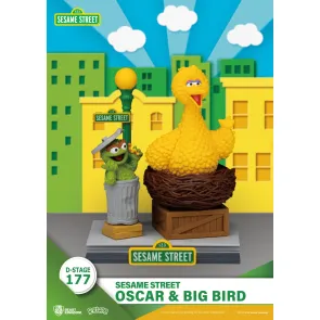 Sesamstraße D-Stage PVC Statue Oscar & Big Bird 12 cm 