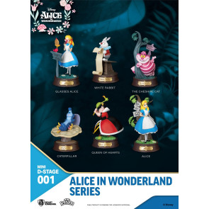 Alice im Wunderland Mini Diorama Stage Statuen 6-er Pack 10 cm