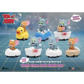 Tom & Jerry Pull Back Car Series Rückzug-Autos Bath Time Blind Box 6er-Pack 