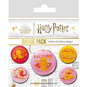 Harry Potter Ansteck-Buttons 5er-Pack Witty Witchcraft 