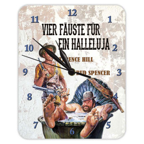 Bud Spencer & Terence Hill Wanduhr Vier Fäuste für ein Halleluja