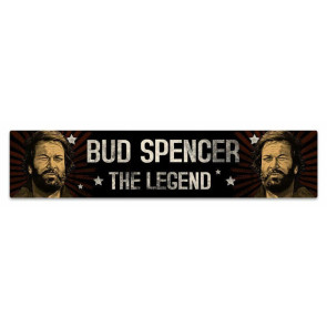 Bud Spencer Blechschild mit Magnet The Legend 16 x 3,5 cm