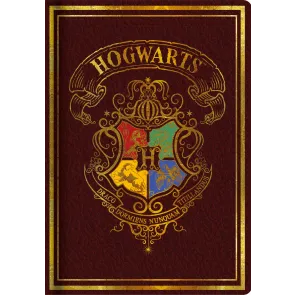 Harry Potter A5 Notizbuch Rot Colourful Crest Umkarton (6)