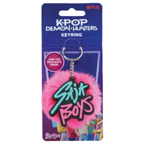 KPop Demon Hunters Pom Pom Schlüsselanhänger Saja Boys