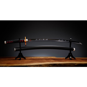 Demon Slayer: Kimetsu no Yaiba Proplica Replik 1/1 Nichirin Schwert (Tanjiro Kamado) Kyojuro Rengoku´s Sword Gueard Ver. 88 cm