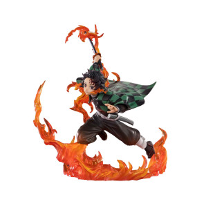 Demon Slayer: Kimetsu no Yaiba FiguartsZERO PVC Statue Kamado Tanjiro (Kyojuro Rengoku's Sword Guard Ver.) 19 cm