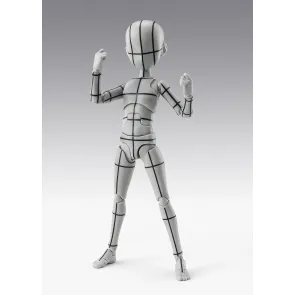 S.H.Figuarts Actionfigur Body-Kun -Ken Sugimori- Edition -Wireframe- (Gray Color Ver.) 13 cm