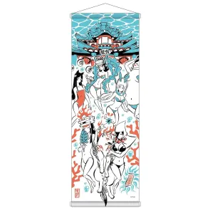 Okami 20th Anniversary Reprint Art Project Wandbehang Summer 74 x 28 x 2 cm